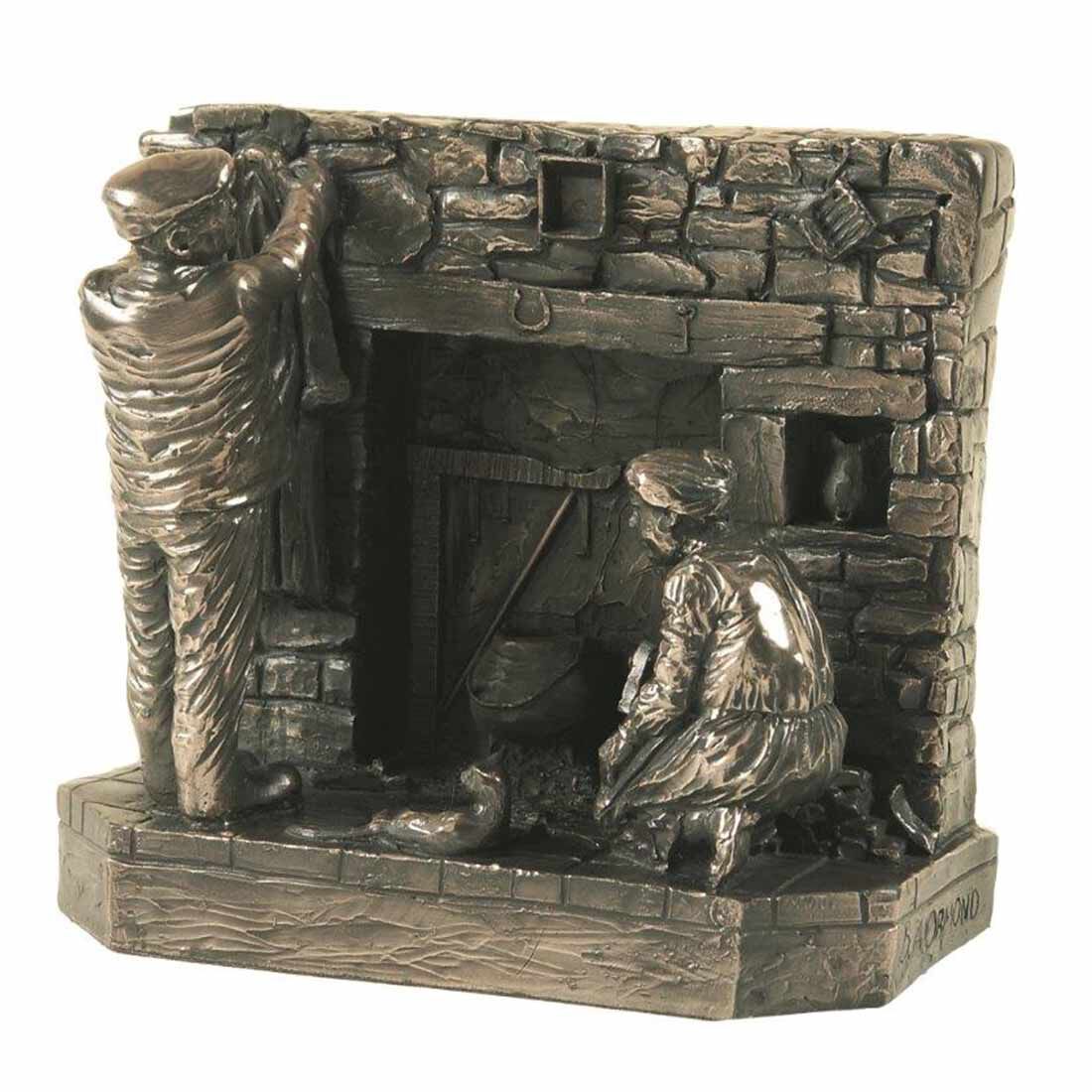 6” Works Done Bronze Statue