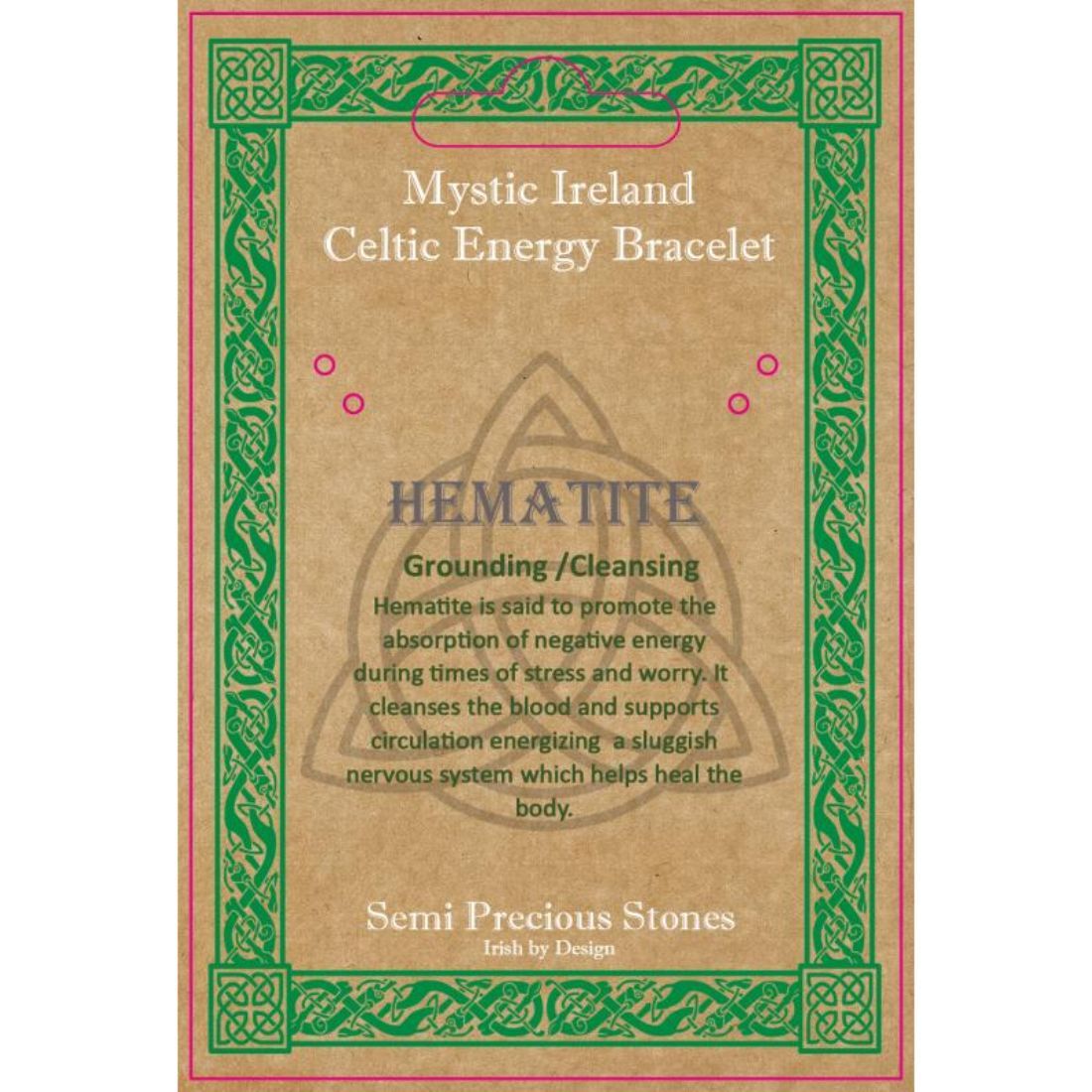 Hematite Stone Celtic Energy Bracelet