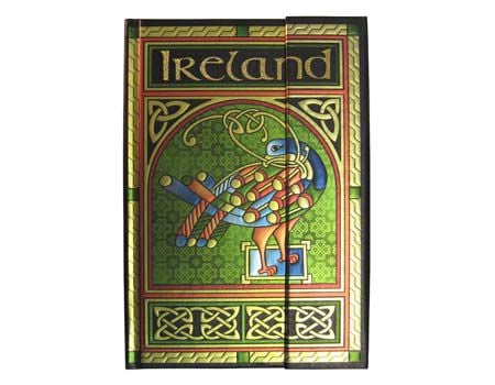 Celtic Peacock Foil Ireland Notebook With Aed Trinity Irish Design