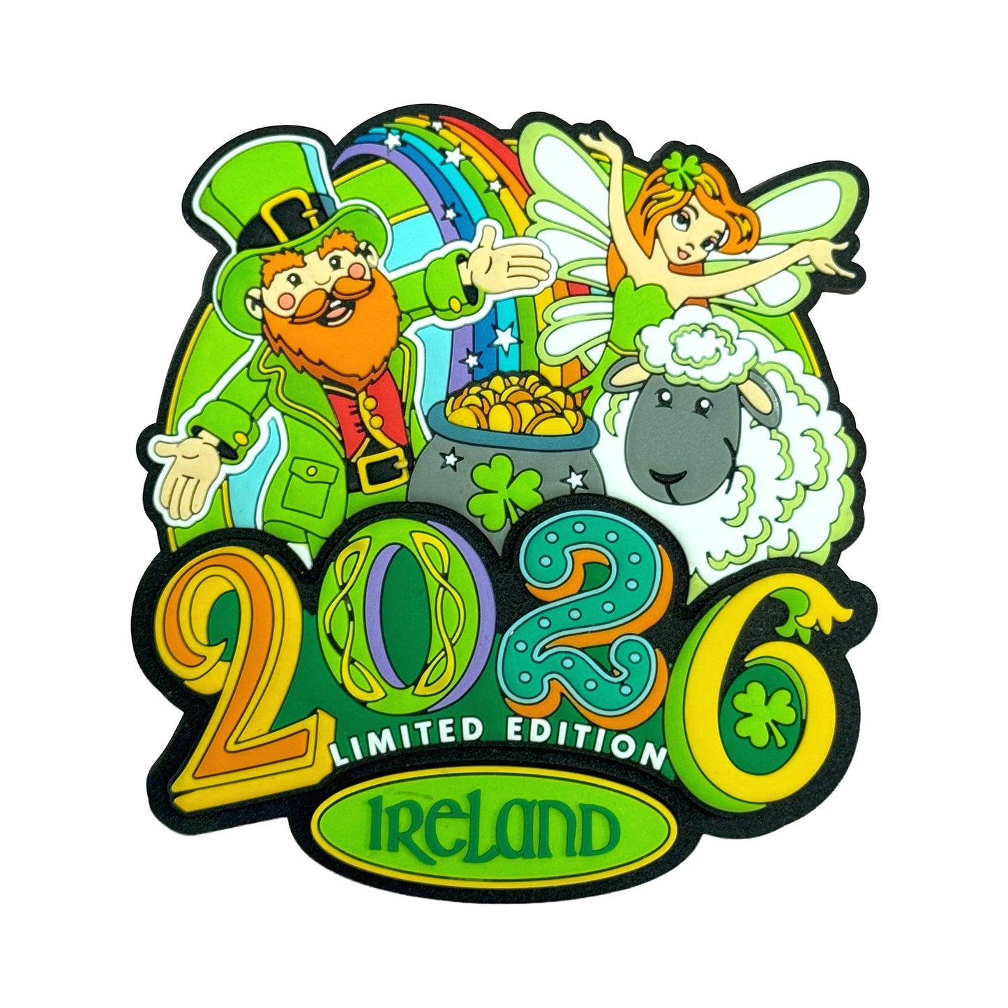 Ireland 2026 Souvenir Rubber Magnet