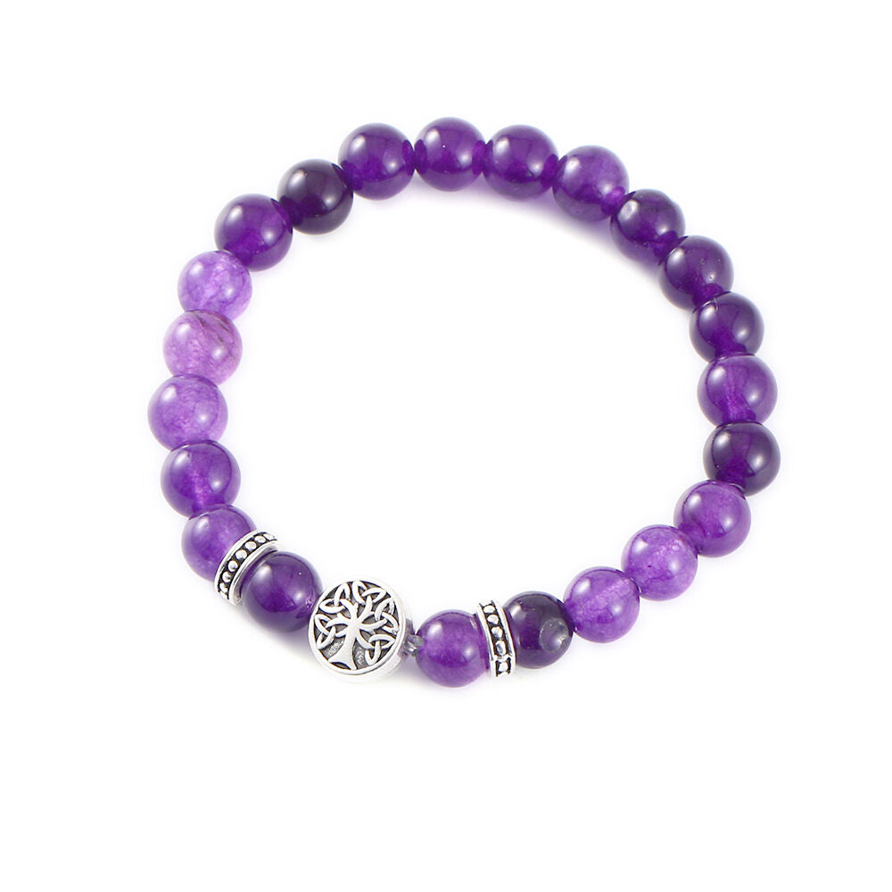 Amethyst Stone Celtic Energy Bracelet