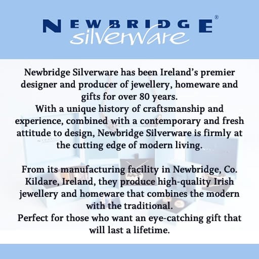 Newbridge Silverware Silver Plated Necklace With Rose Gold Plated Heart & Clear Stone