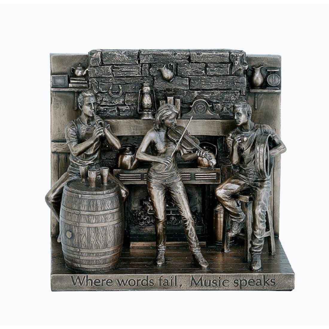 6” X 7” The Session Bronze Statue