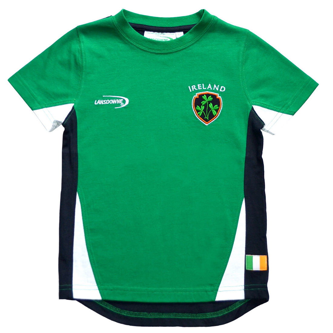 Kids Ireland T-Shirt With Shamrock Crest Green