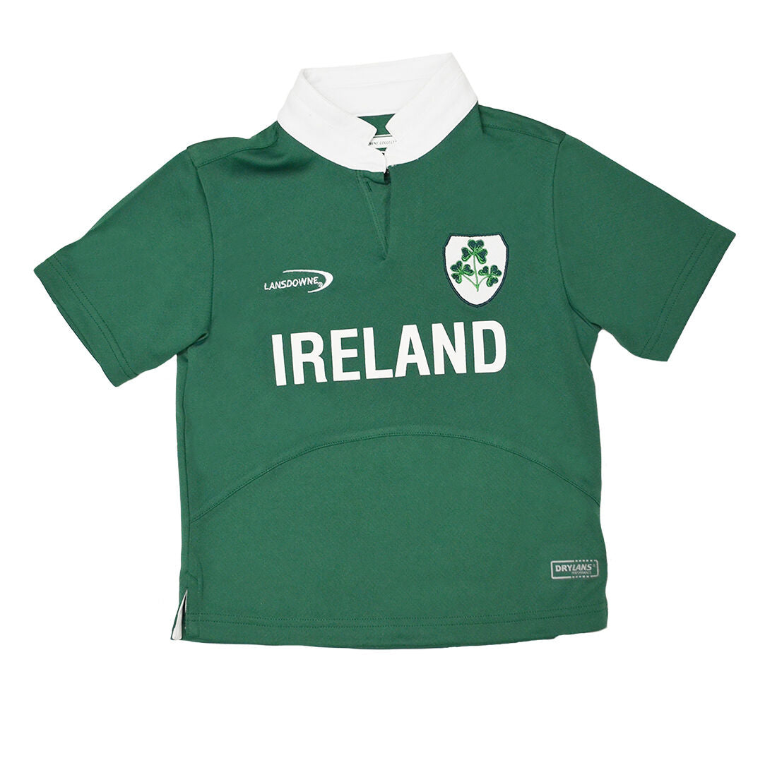 Kids Lansdowne Ireland Shamrock Crest Design Rugby Shirt