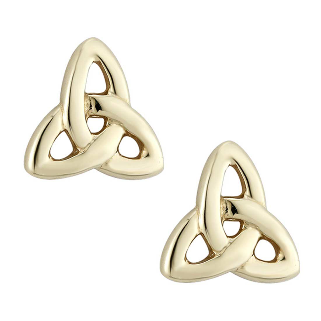 Trinity Knot Stud Earrings Gold Plated