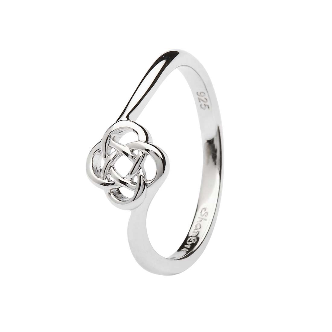 Platinum Plated Celtic Knot Ring