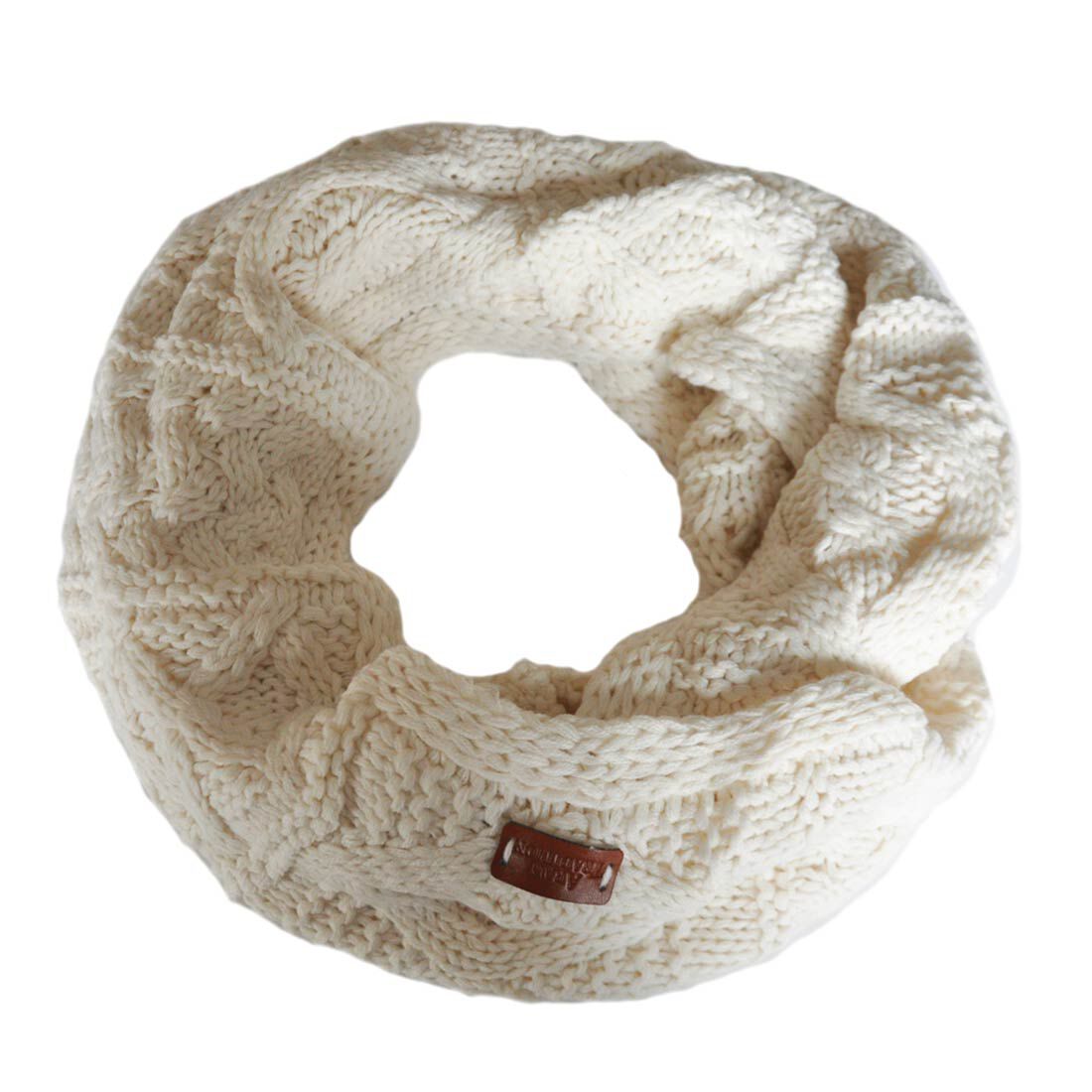 Aran Traditions Knitted Style Cable Design Snood Cream