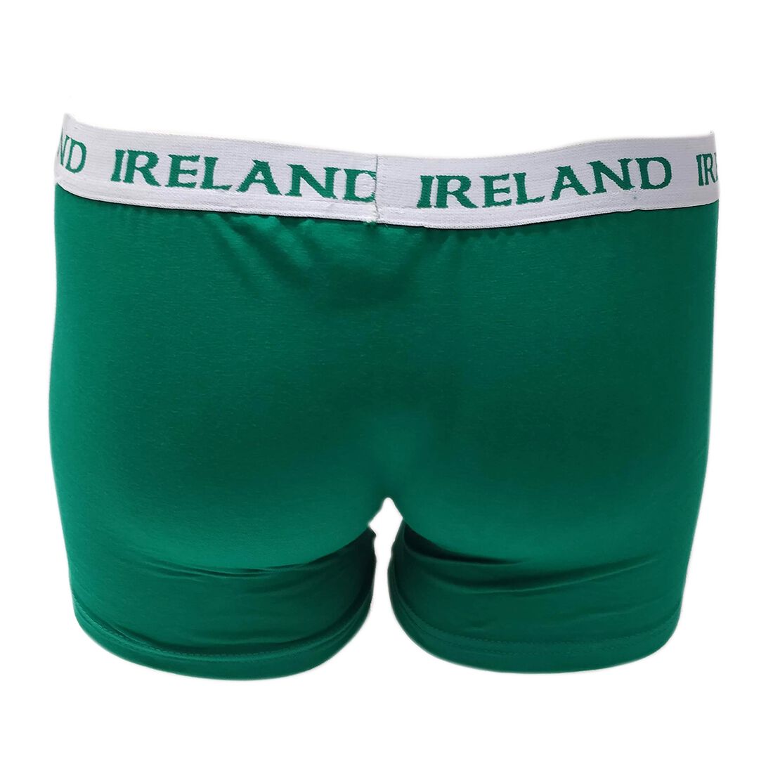 Boxer Shorts With Cheeky Leprechaun & Luck Of The Irish Print Green