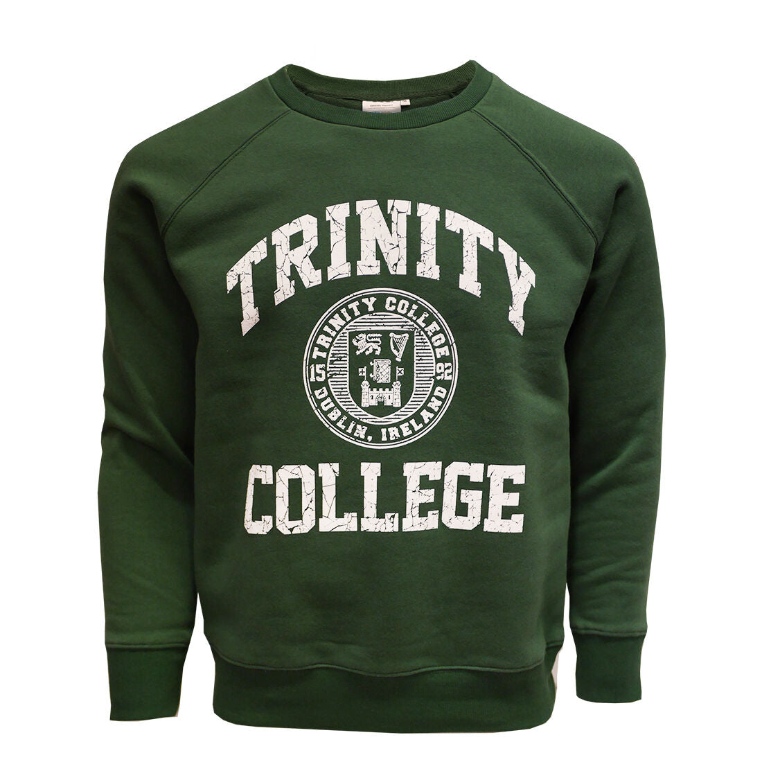Trinity College Shirt With Trinity College Sign & Seal Bottle Green