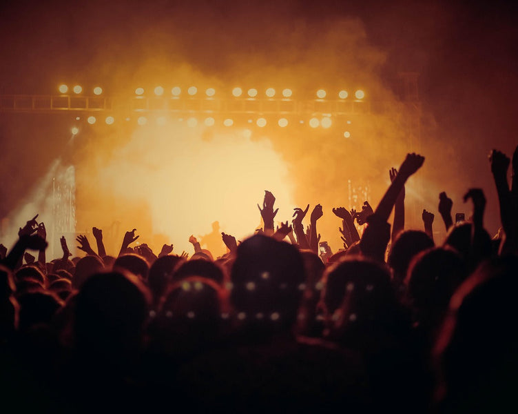 Image of crowd dancing at concert