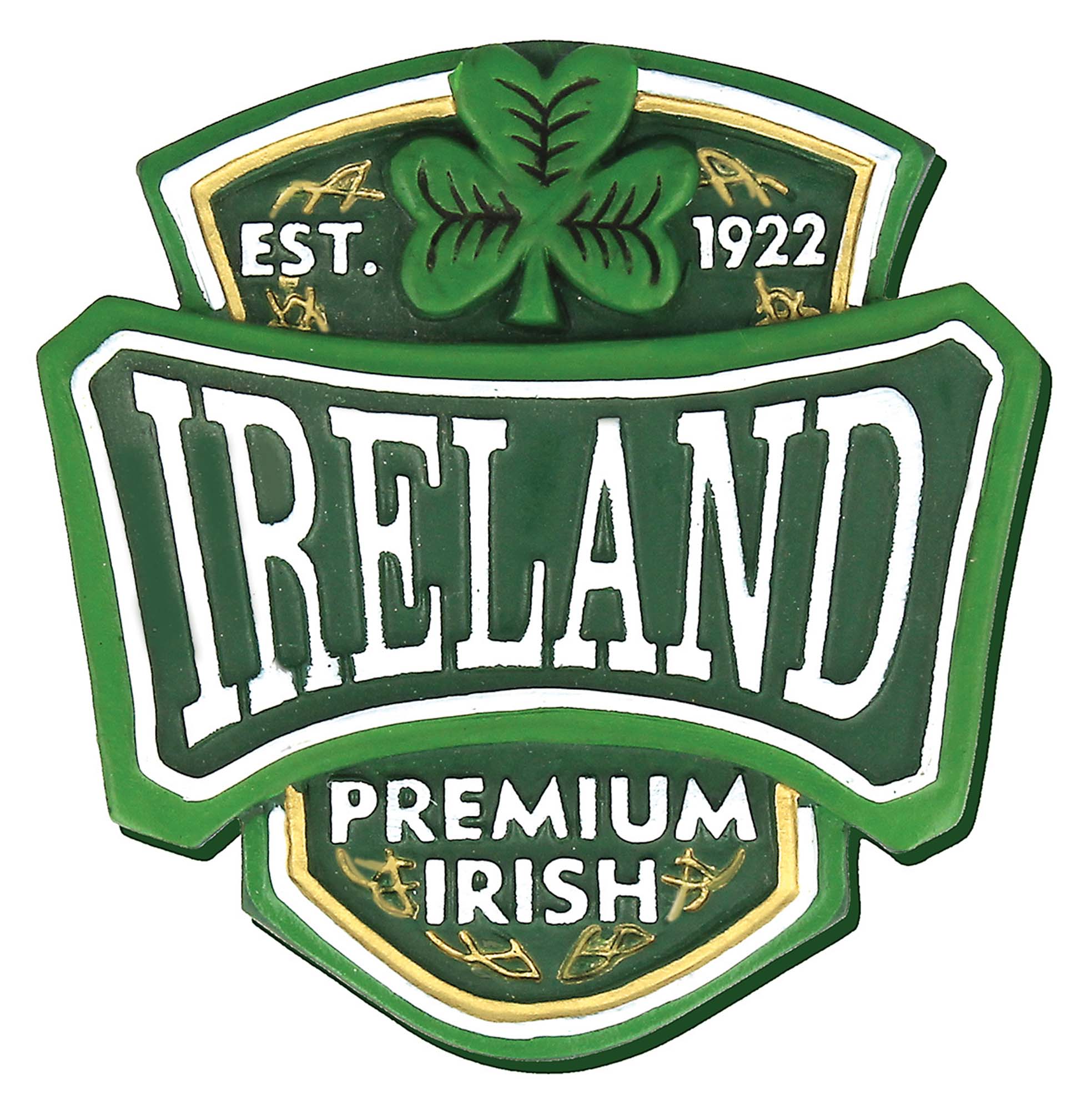 Resin Ireland Crest Magnet