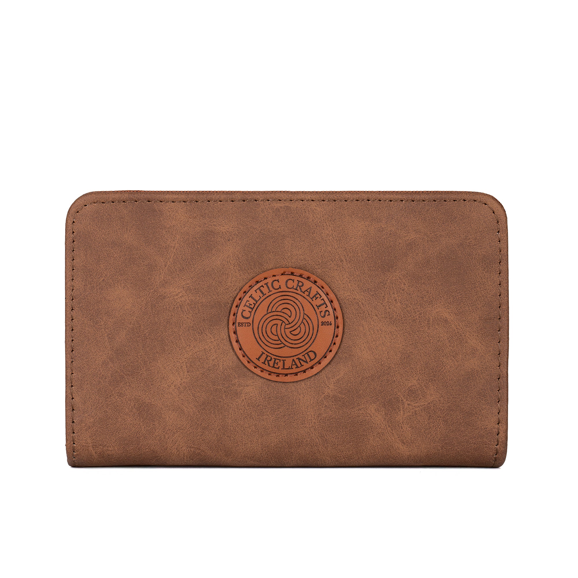 Celtic Crafts Ireland Brown Leather Purse