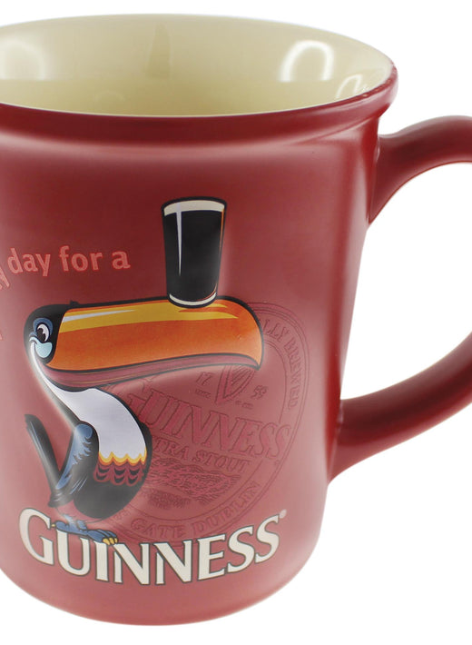 Guinness Toucan Large Embossed Red Mug