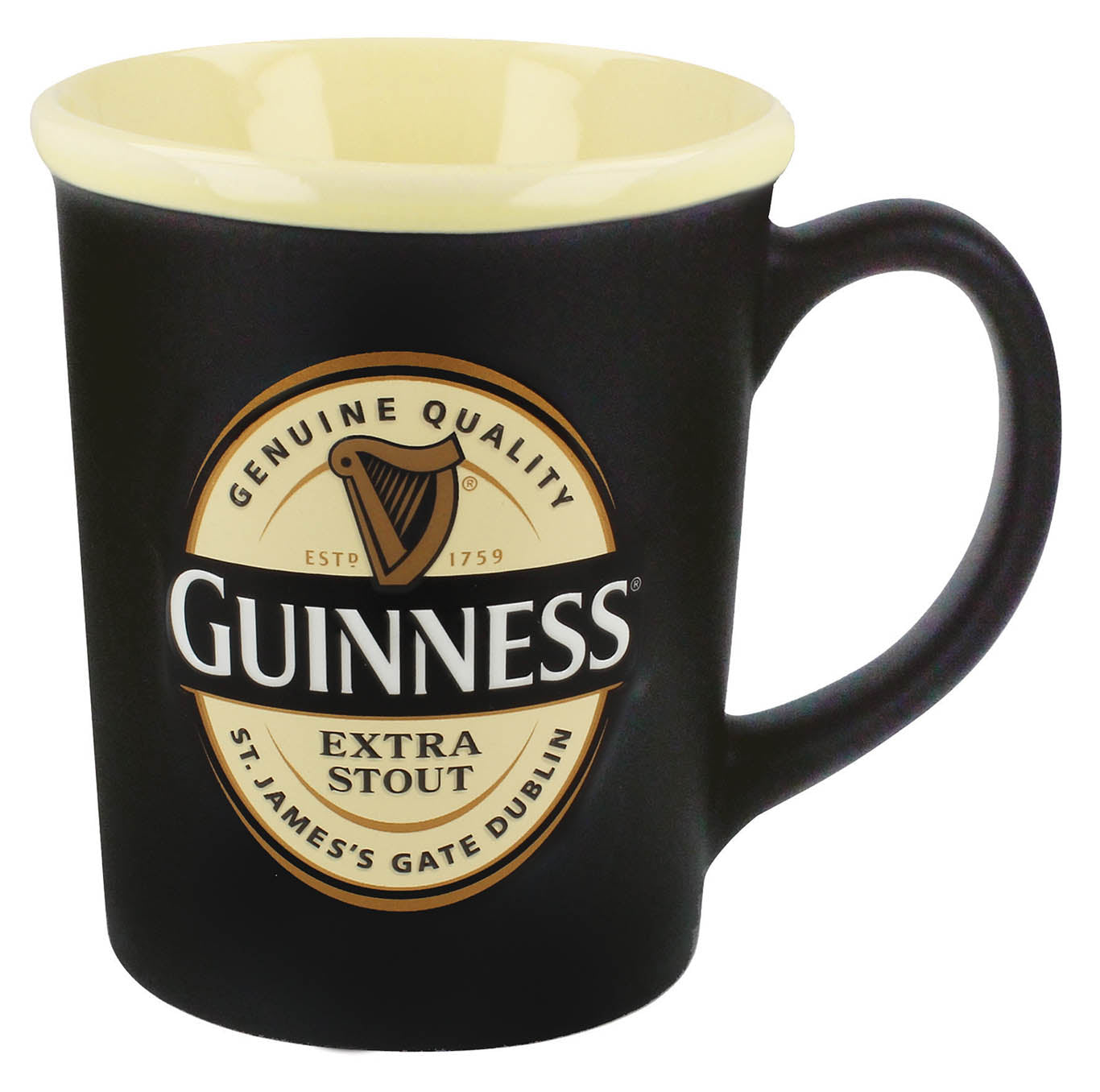 Guinness Large Label Embossed Mug