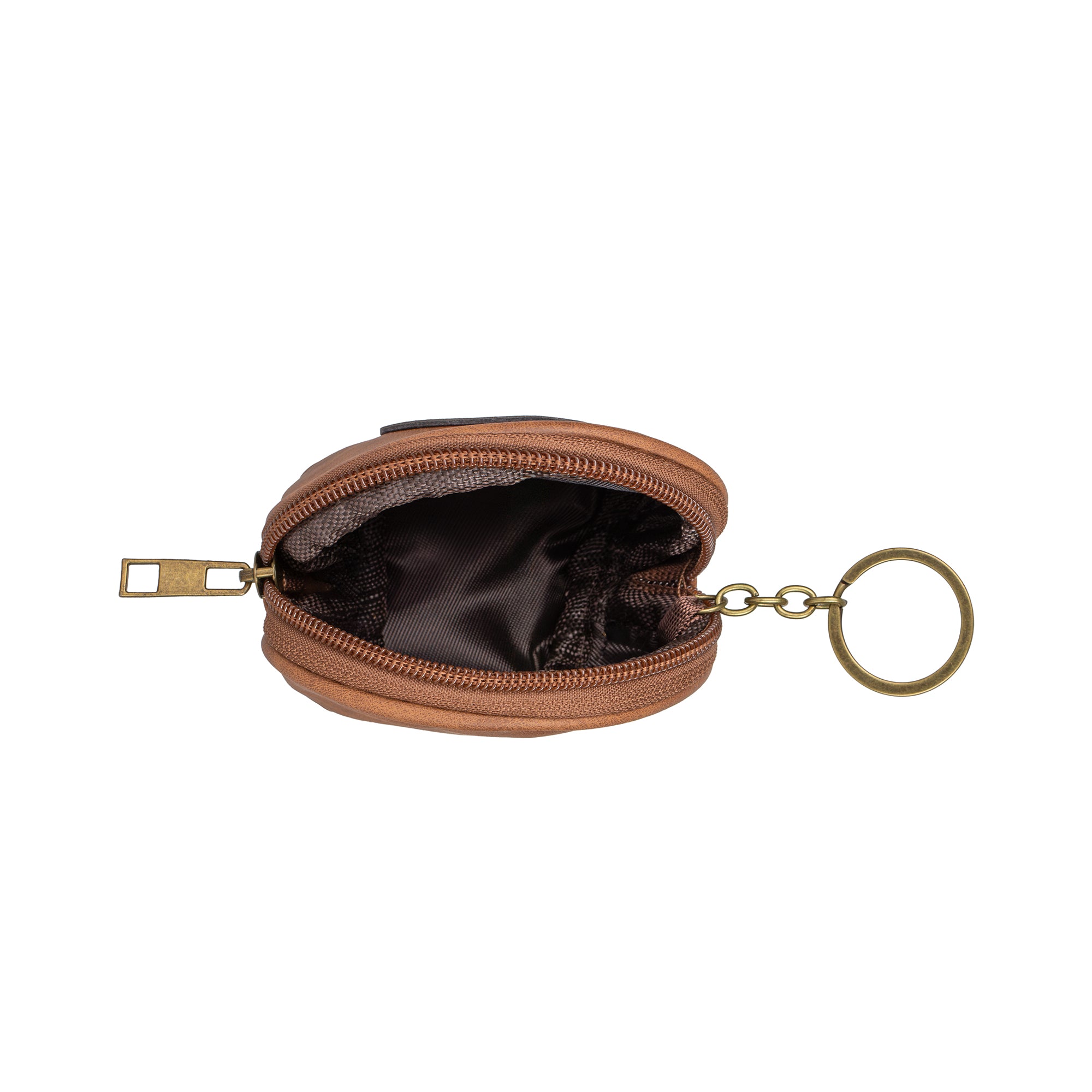 Celtic Crafts Ireland Round Brown Coin Purse 
