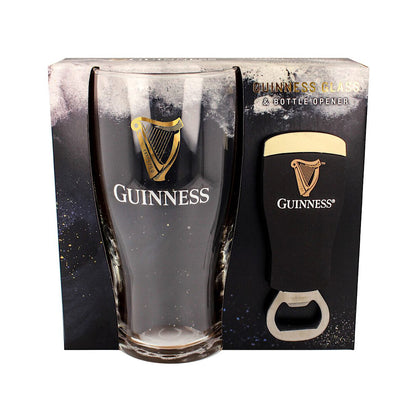 Guinness Pint Glass & Guinness Bottle Opener Gift Set
