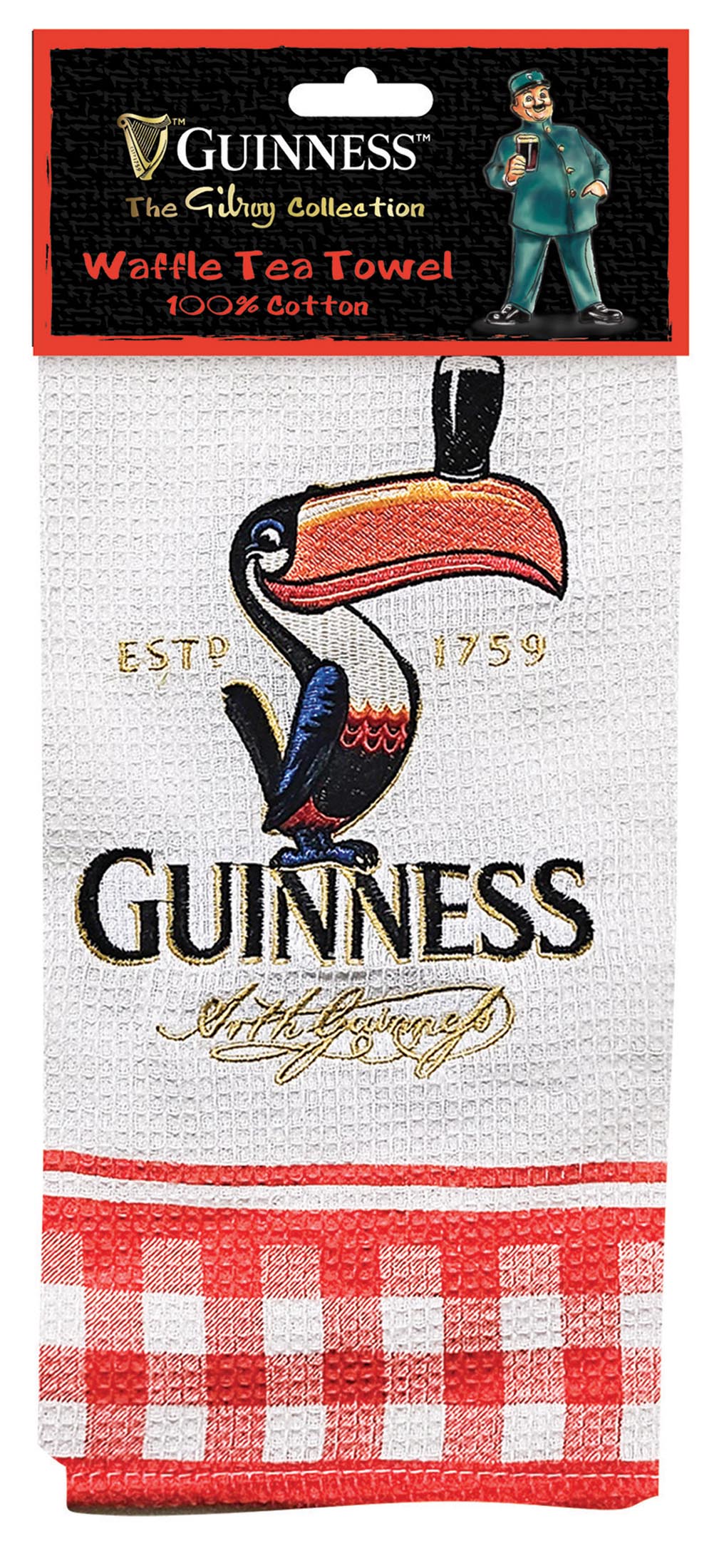 Guinness Toucan Waffle Tea Towel 