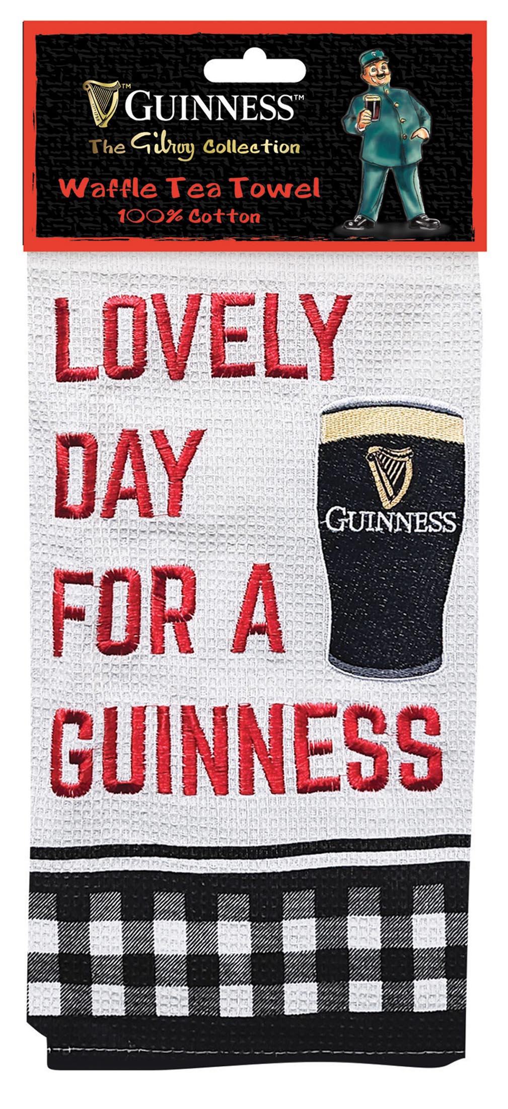 Guinness Waffle Pint Tea Towel 