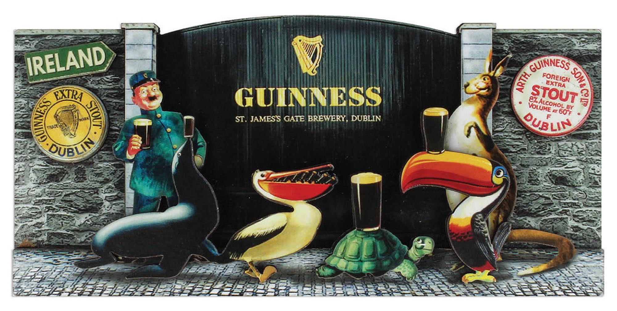 Guinness 3-d Layered Zoo Animals Magnet