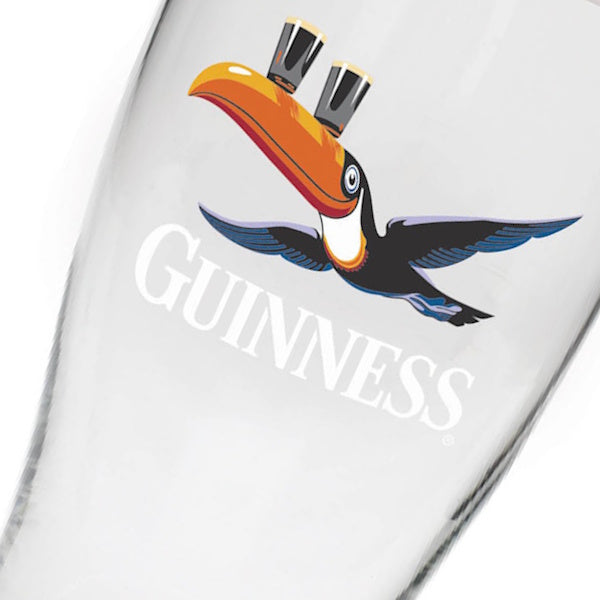 Guinness Flying Toucan 568ml Pint Glass 