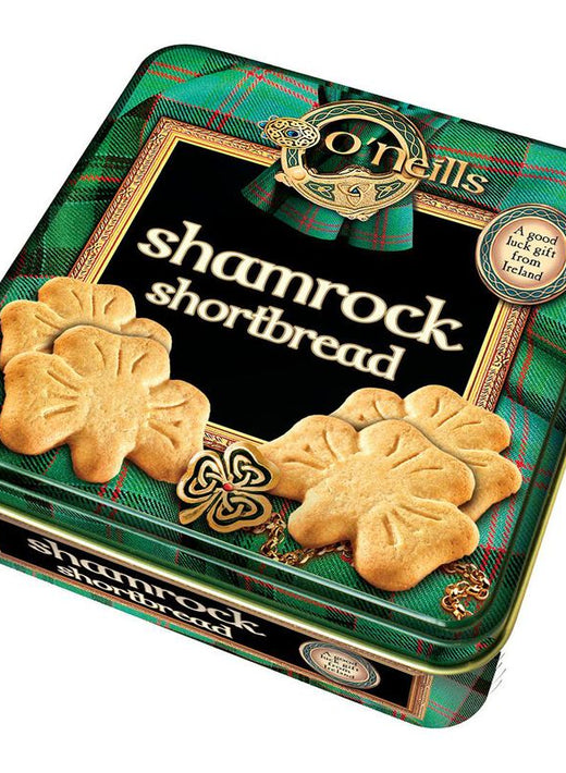 O'neill's Shamrock Shaped Shortbread In A Tin 80g