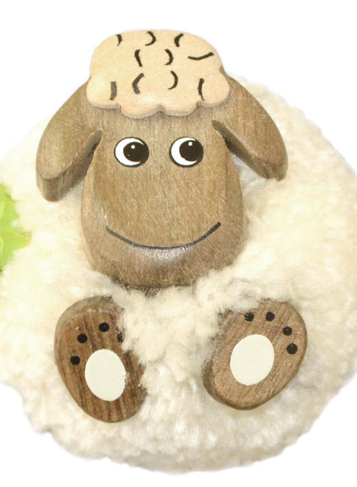Fluffy Sheep Magnet White