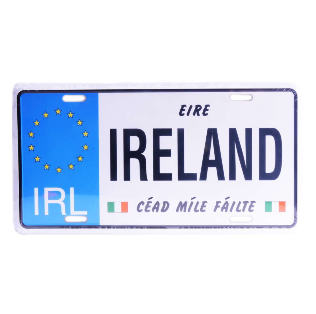 Irish Reg Plate Design With Eire Ireland & Cead Mile Failte Text