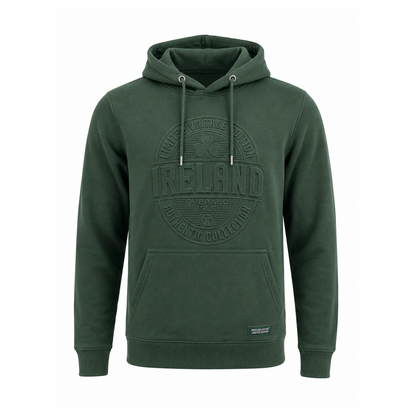 Ireland Limited Vintage Embossed Forest Green Unisex Hoodie