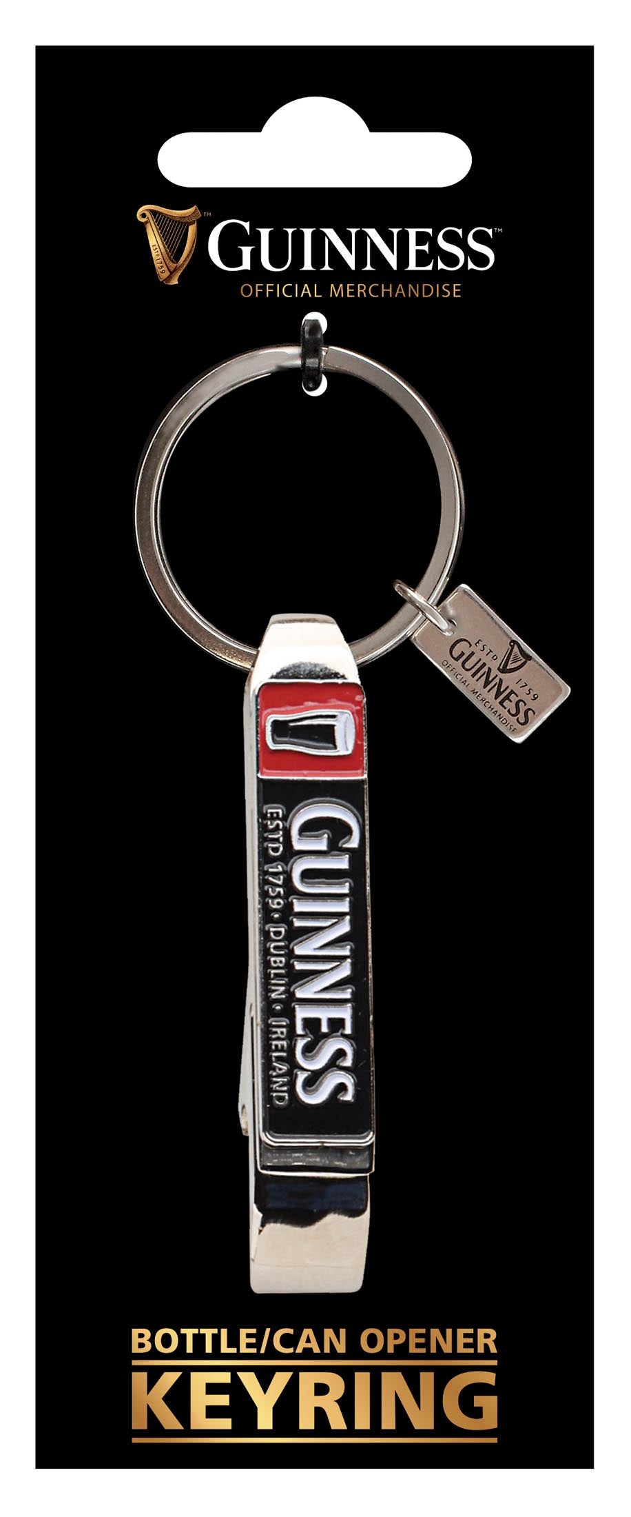 Guinness Bottle And Can Opener Keyring