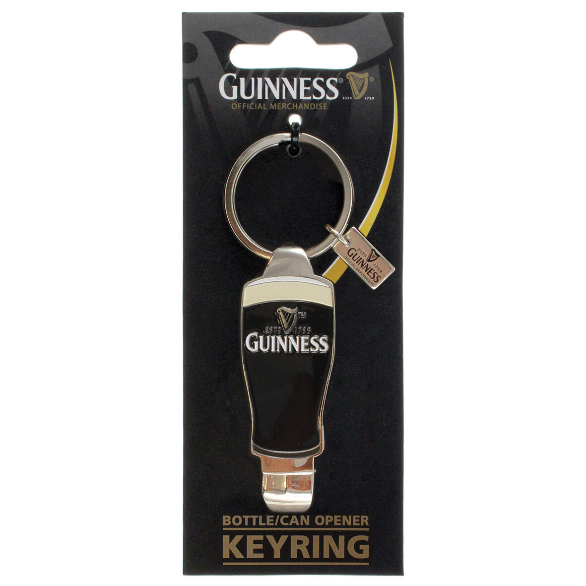 Guinness Pint Bottle Opener Keyring – Carrolls Irish Gifts