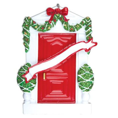 Red Front Door Personalised Christmas Decoration