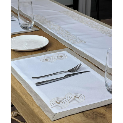 Celtic Knots Embroidered Table Placemats Set of 2