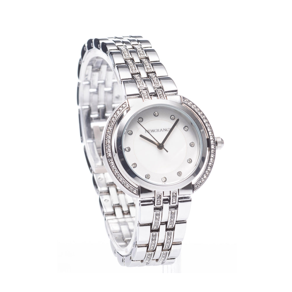Silver Diamond Bezel Numera Ladies Watch