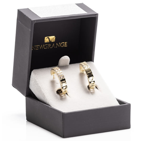 Gold Large Hoop Earrings 