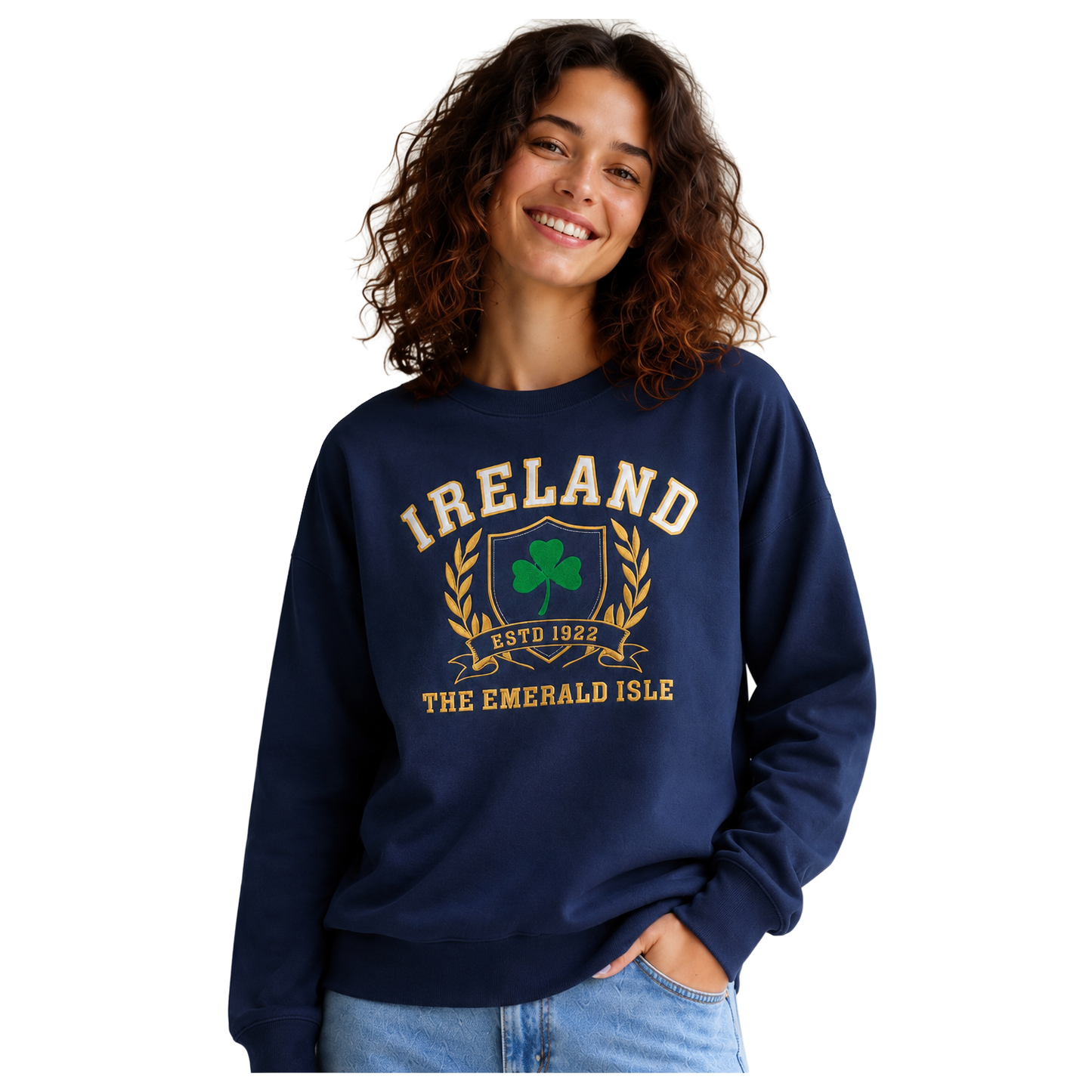 Ireland Celtic Lucky Navy Unisex Sweatshirt