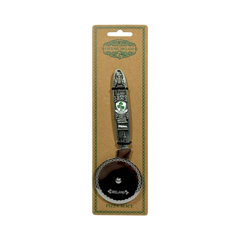Irish Heritage Pizza Cutter With Ireland Design