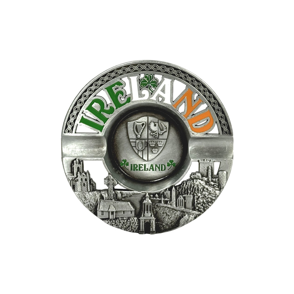 Ireland Shamrock Landmarks Design 13cm Ashtray