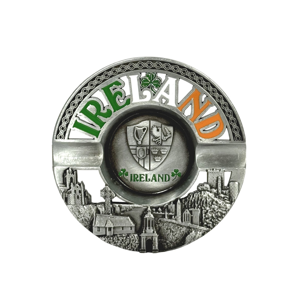 Ireland Shamrock Landmarks Design 8cm Ashtray