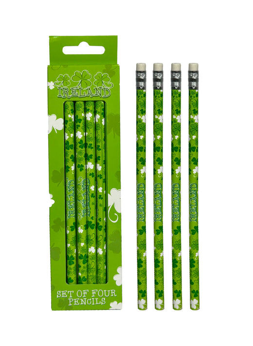 Shamrock Ireland Pencils in Set of 4