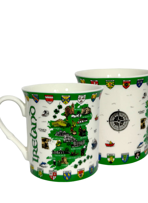 Ireland Map & County Shields Regal Mug