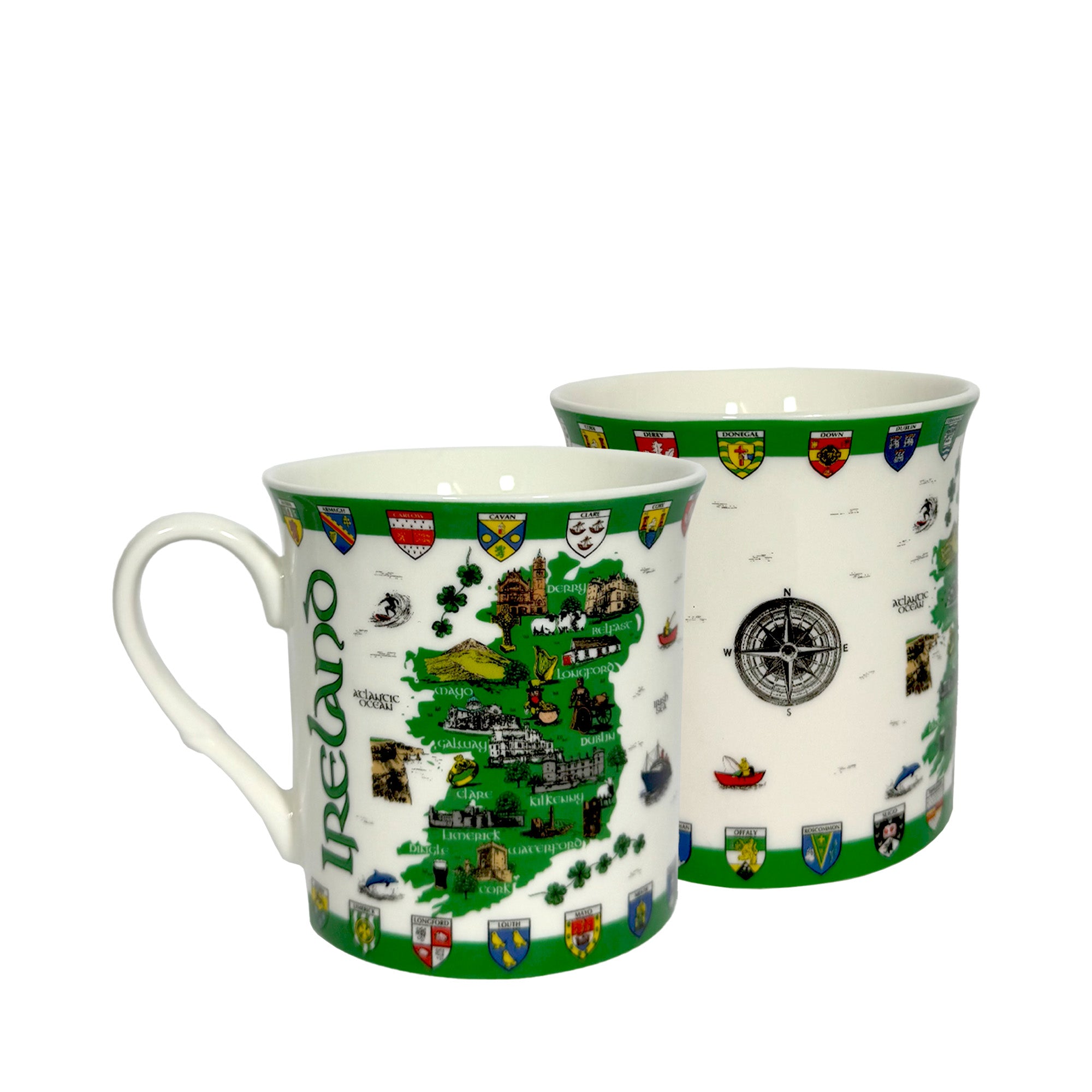 Ireland Map & County Shields Regal Mug