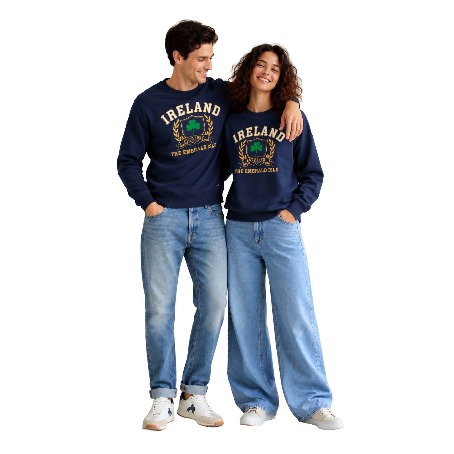 Ireland Celtic Lucky Navy Unisex Sweatshirt 