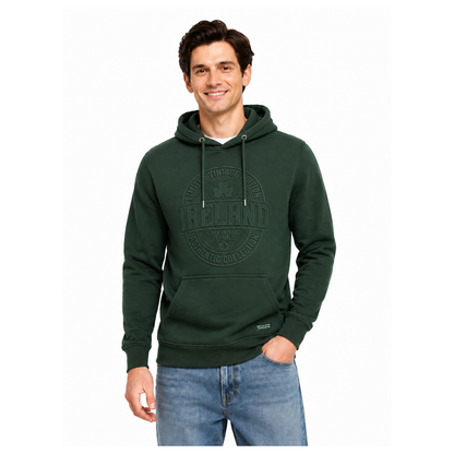 Ireland Limited Vintage Embossed Forest Green Unisex Hoodie