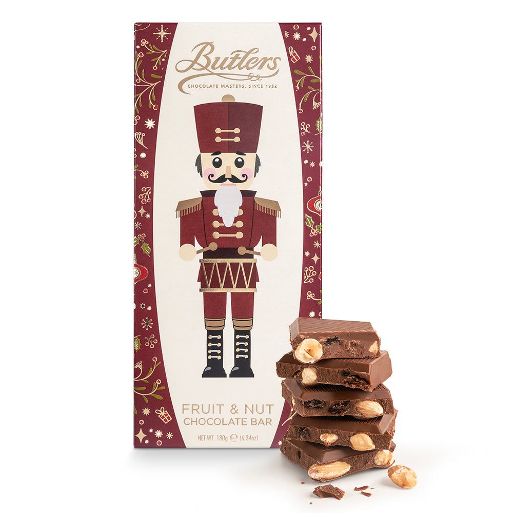 Butlers Christmas Nutcracker Fruit & Nut Chocolate Bar 180g
