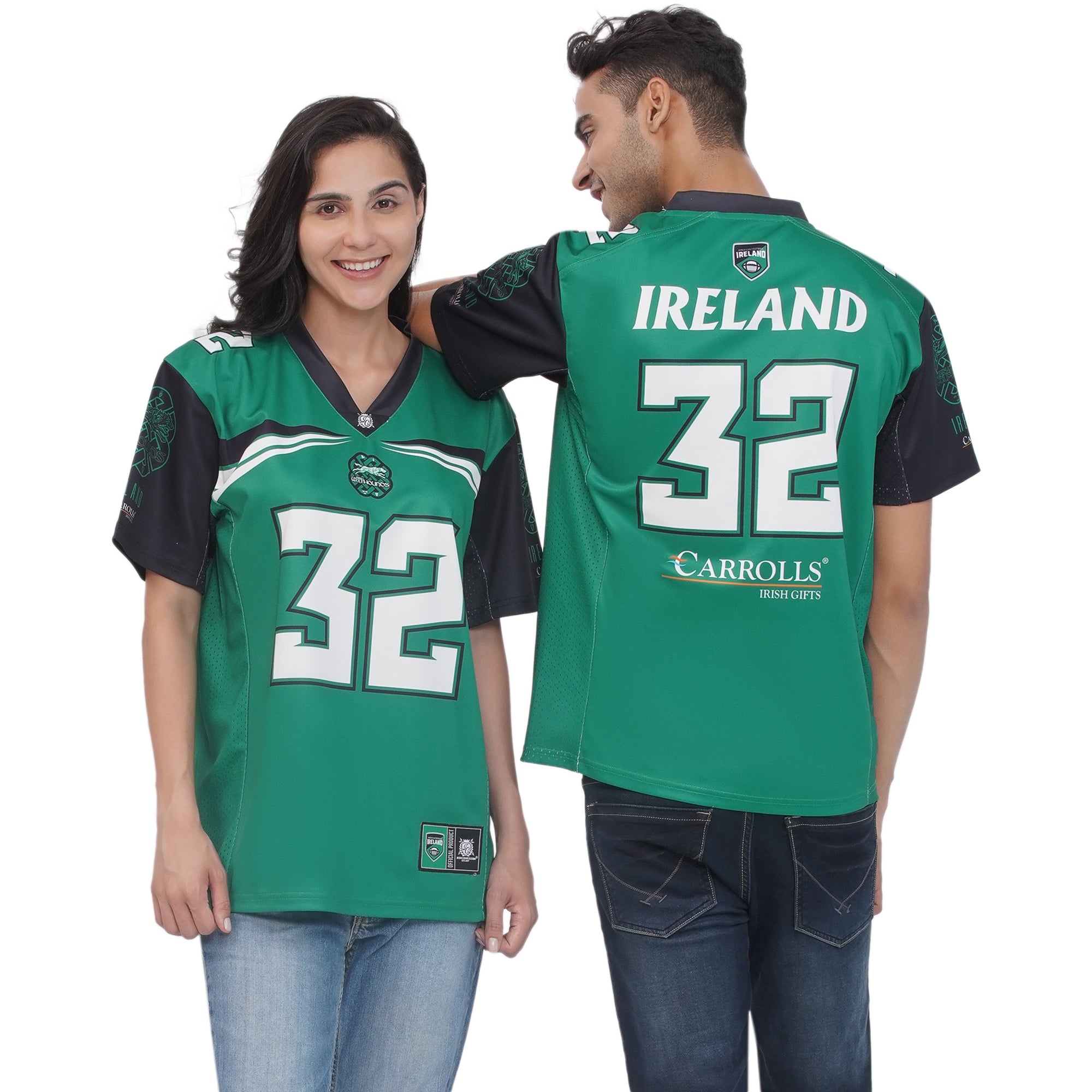 Ireland Official American Football Green Jersey 