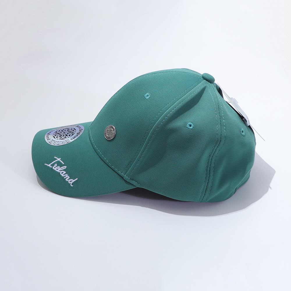 Mens Stud Green Baseball Cap 