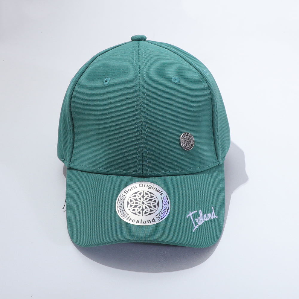 Mens Stud Green Baseball Cap