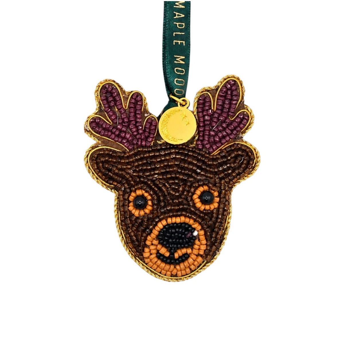 Beaded Reindeer Christmas Decoration