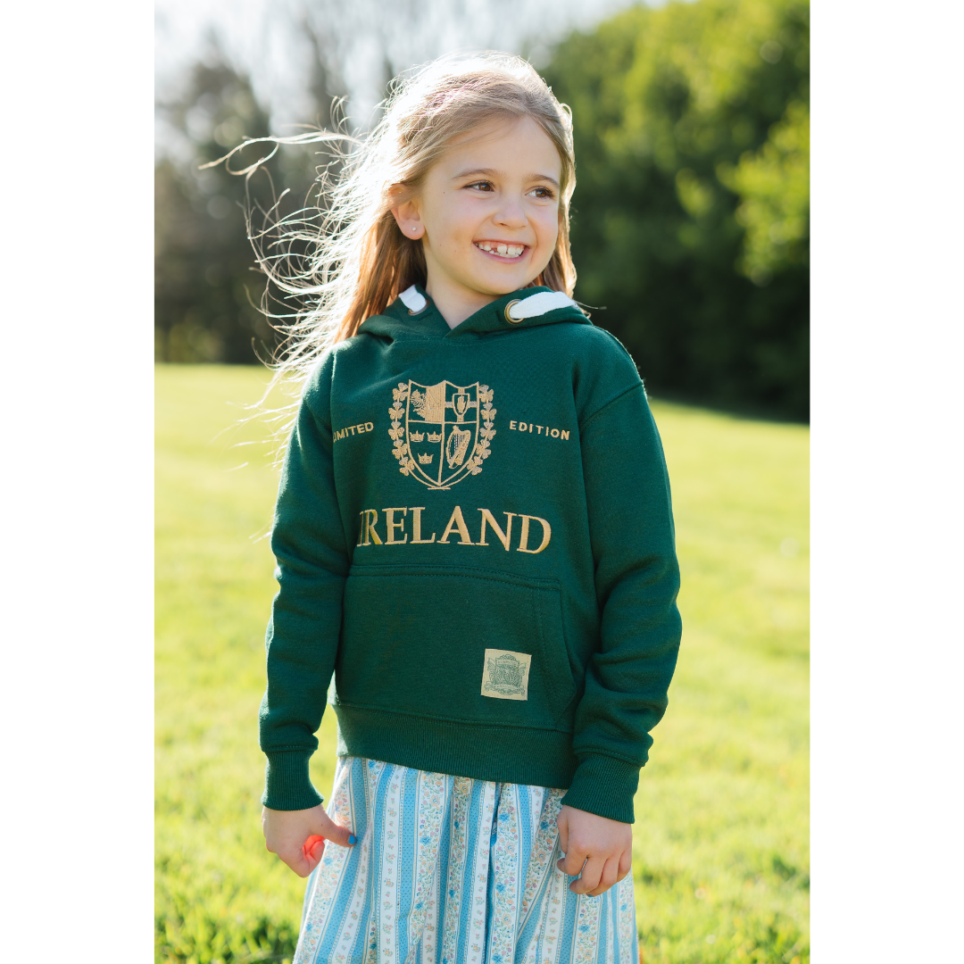 Kids 4 Provinces Ireland Green Hoodie 